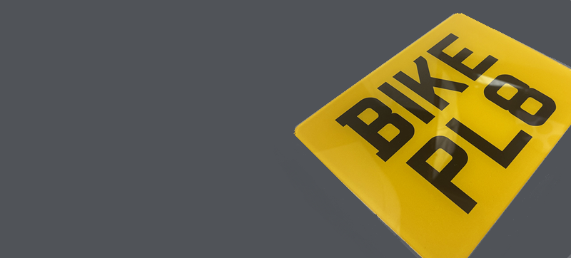 Motorbike Number Plates Mobile Banner