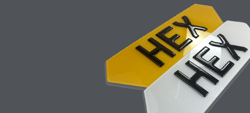 Hex Number Plates Mobile Banner