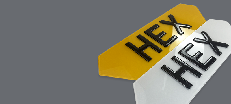 Hex Number Plates Mobile Banner