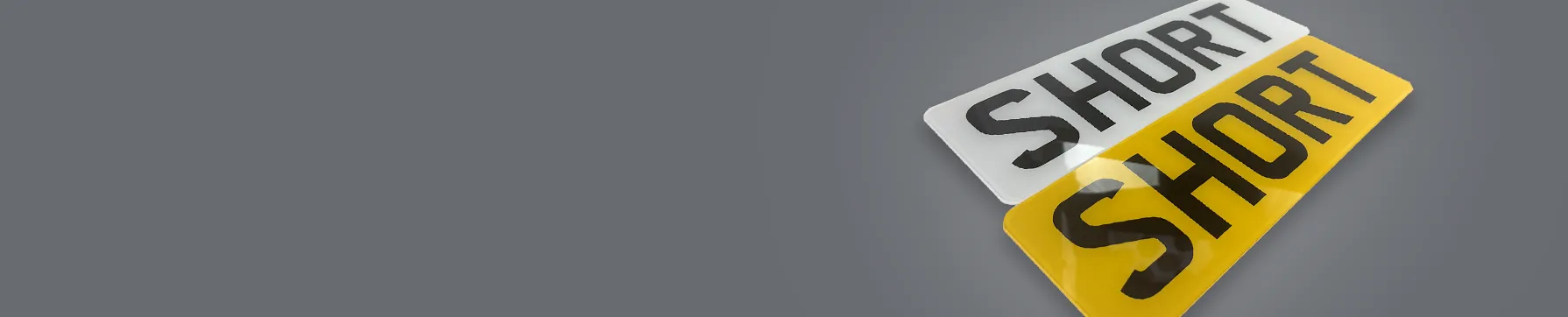 Short Number Plates Banner