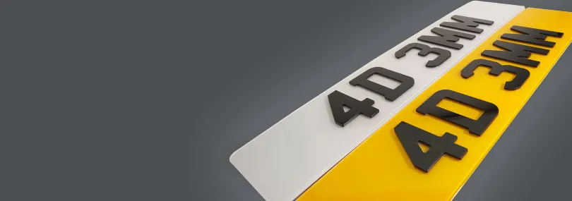 4D Number Plates Mobile Banner