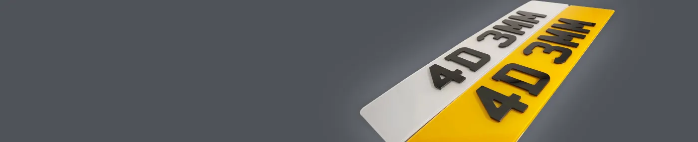 4D Number Plates Banner