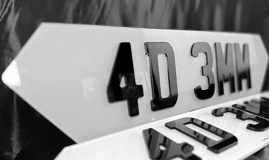 Road legal hex number plates with hexagonal design