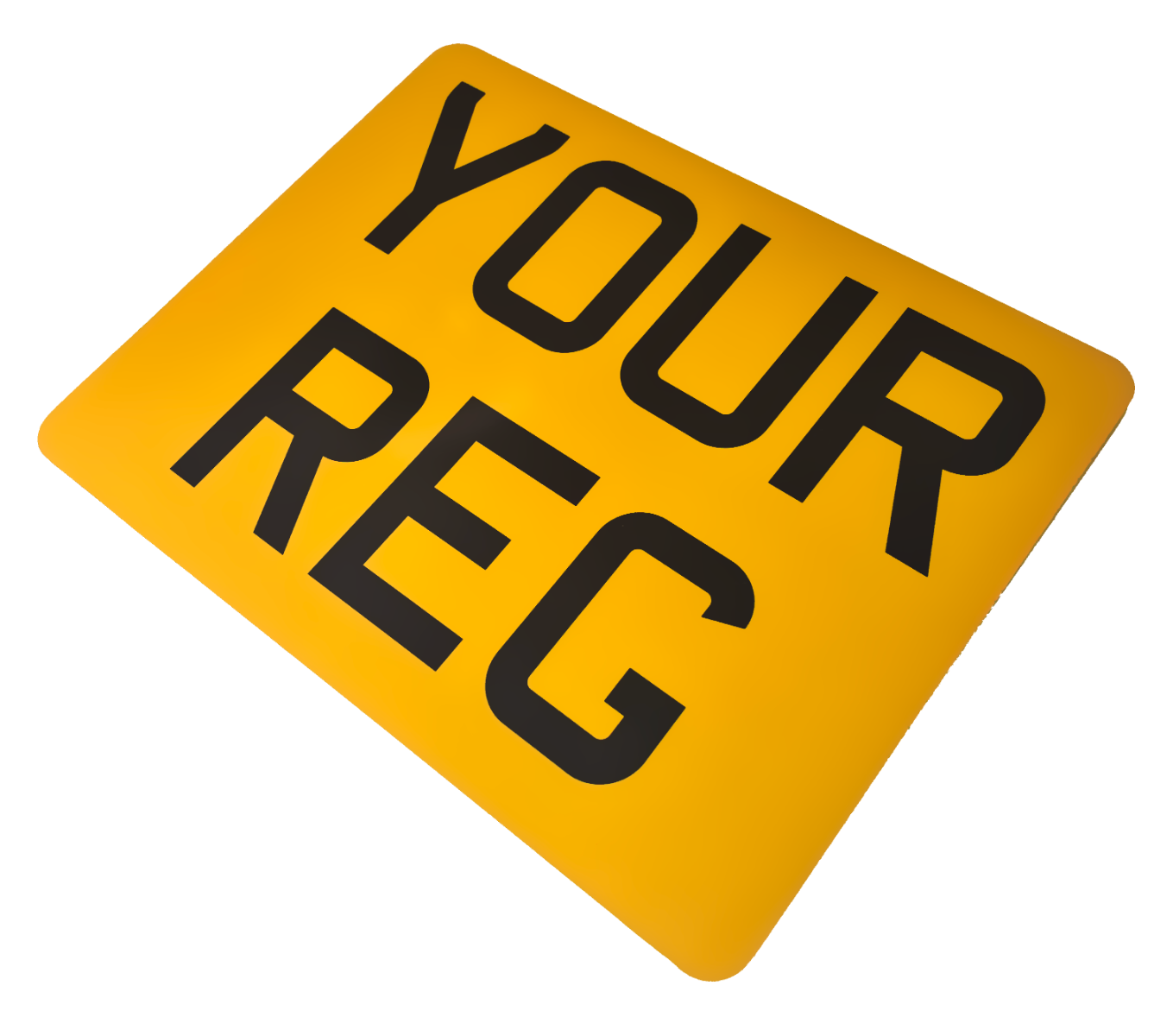 Road legal motorcycle number plates manufactured to DVLA standards